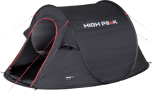 Tenda pop-up High Peak Vision 2 a tetto singolo nero
