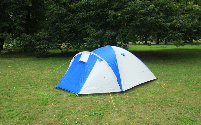 Tenda a cupola Tambu Acamp per 4 persone crema/blu