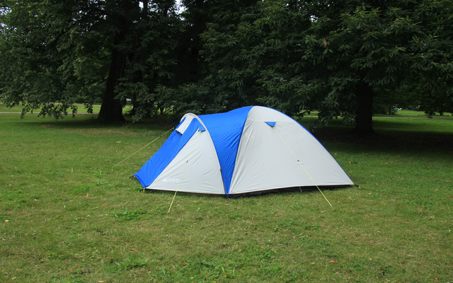 Tenda a cupola Tambu Acamp per 4 persone crema/blu